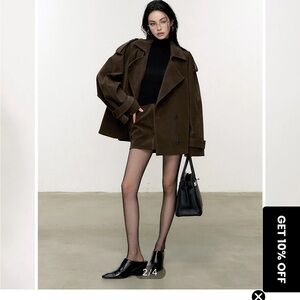 NWT Brown oversized Women's Coat